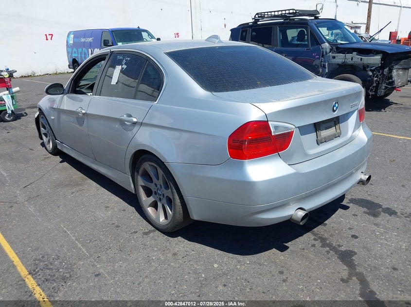 2008 BMW 335I silver sedan gasoline WBAVB73528KY63329 photo #4