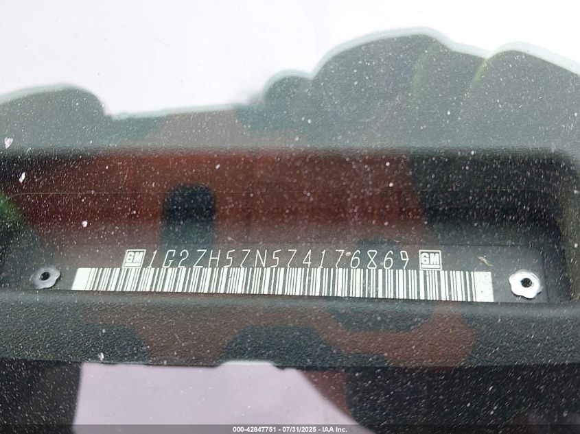 2007 Pontiac G6 Gt VIN: 1G2ZH57N574176869 Lot: 42847751