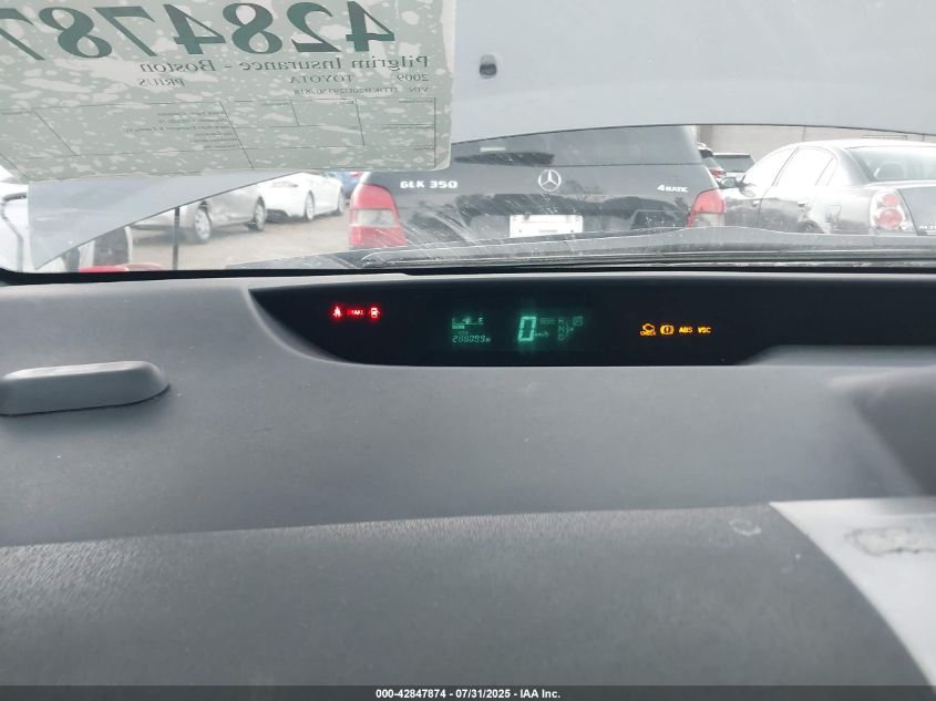2009 Toyota Prius VIN: JTDKB20U293507818 Lot: 42847874