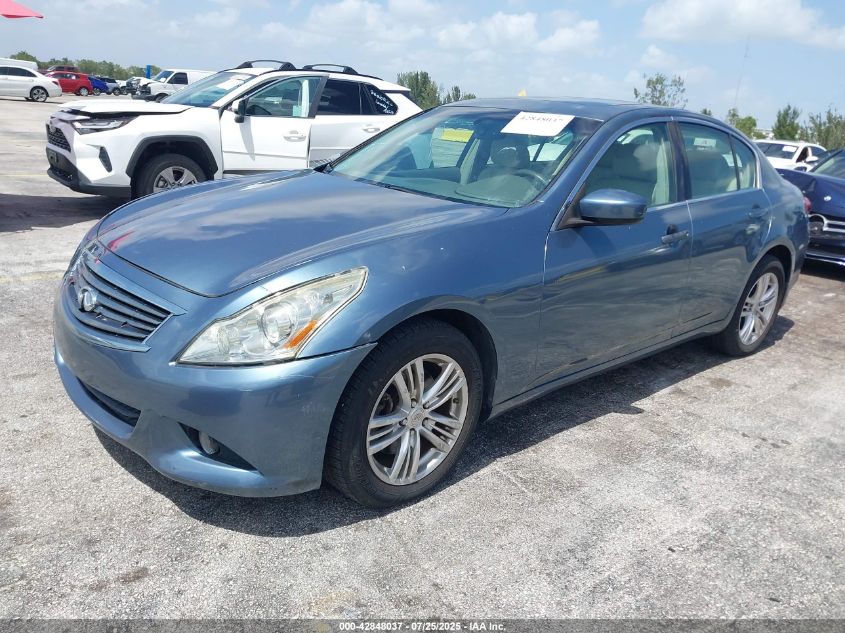 2010 Infiniti G37X VIN: JN1CV6AR8AM455061 Lot: 42848037