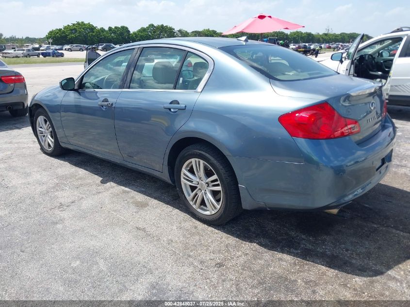 2010 Infiniti G37X VIN: JN1CV6AR8AM455061 Lot: 42848037