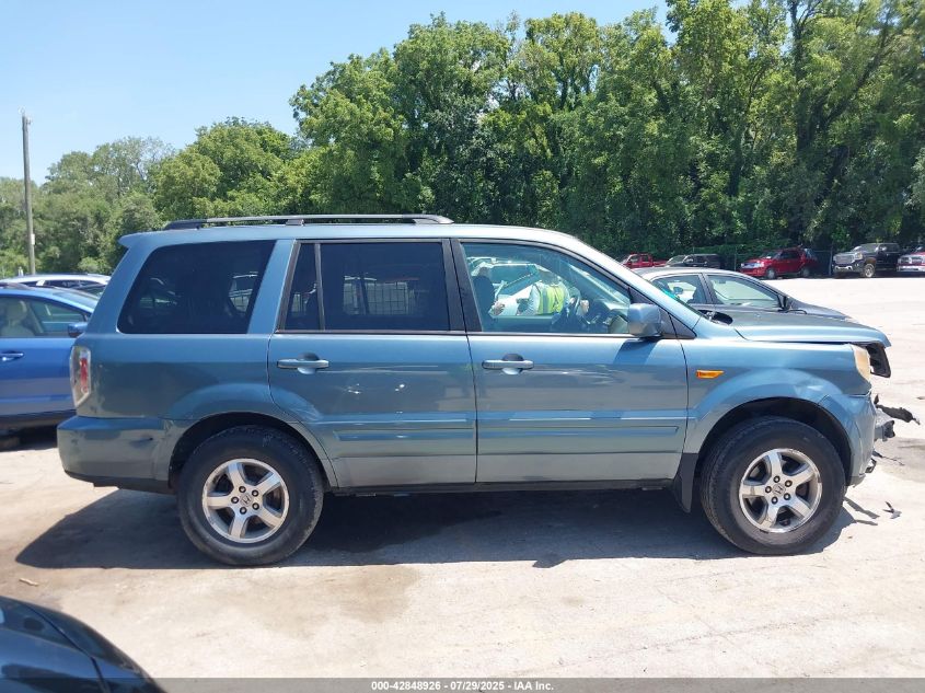 2007 Honda Pilot Ex-L VIN: 2HKYF18547H517774 Lot: 42848926