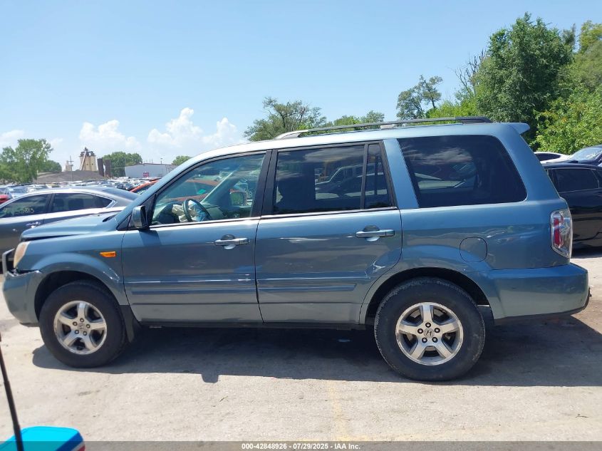 2007 Honda Pilot Ex-L VIN: 2HKYF18547H517774 Lot: 42848926