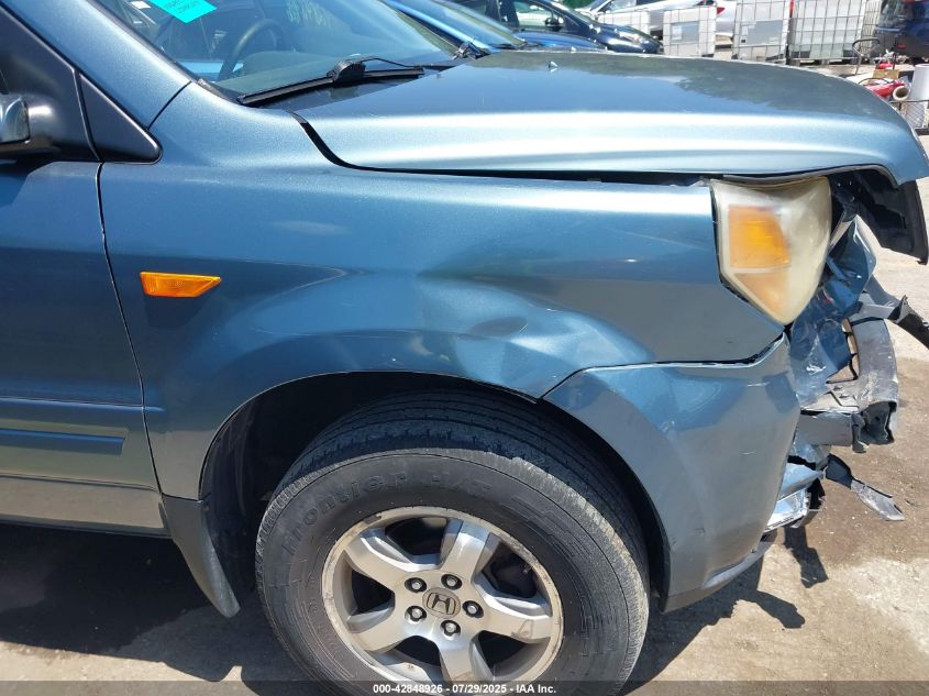 2007 Honda Pilot Ex-L VIN: 2HKYF18547H517774 Lot: 42848926