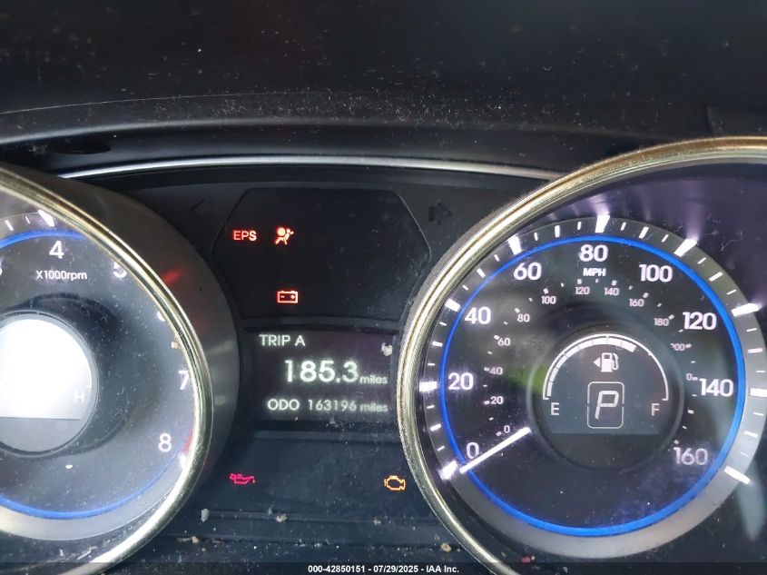 2012 Hyundai Sonata Gls VIN: 5NPEB4ACXCH450570 Lot: 42850151