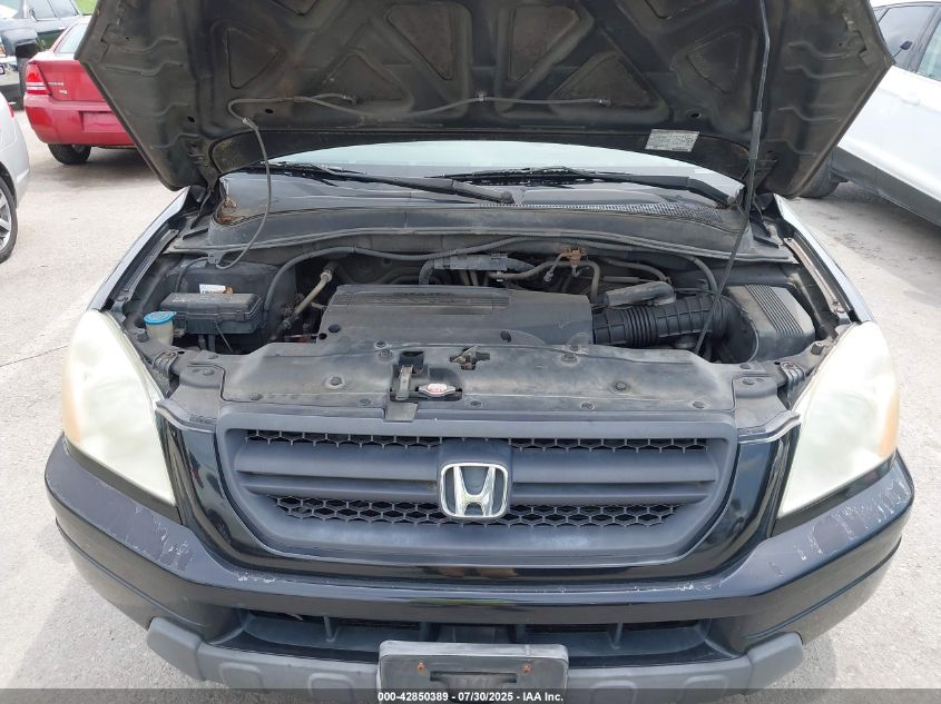 2003 Honda Pilot Ex-L VIN: 2HKYF18643H566153 Lot: 42850389