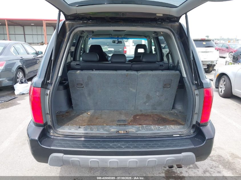 2003 Honda Pilot Ex-L VIN: 2HKYF18643H566153 Lot: 42850389