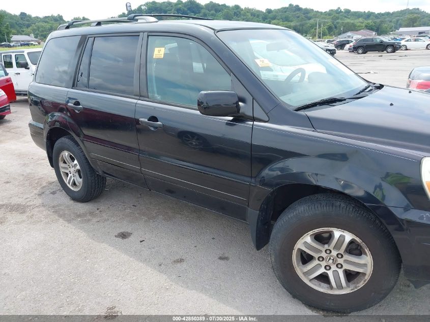 2003 Honda Pilot Ex-L VIN: 2HKYF18643H566153 Lot: 42850389