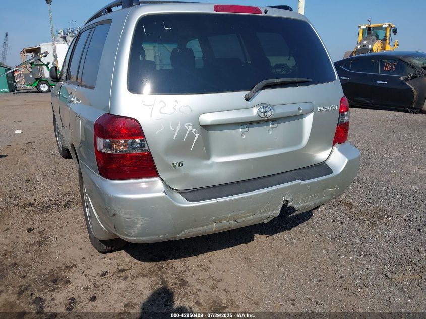 2006 Toyota Highlander V6 VIN: JTEEP21A160180808 Lot: 42850409