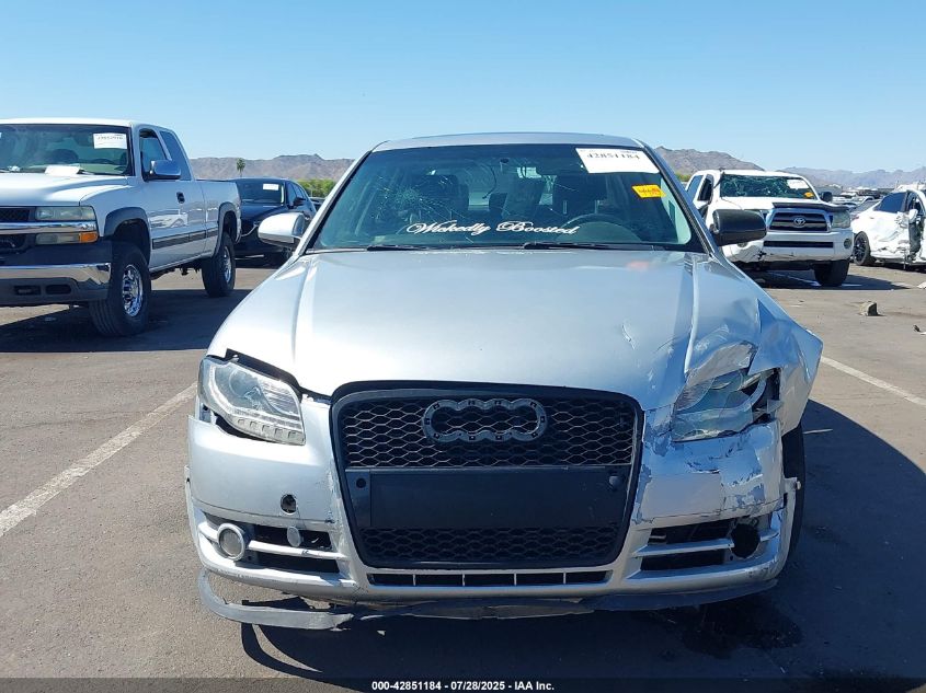 2008 Audi A4 2.0T VIN: WAUDF78E58A049268 Lot: 42851184
