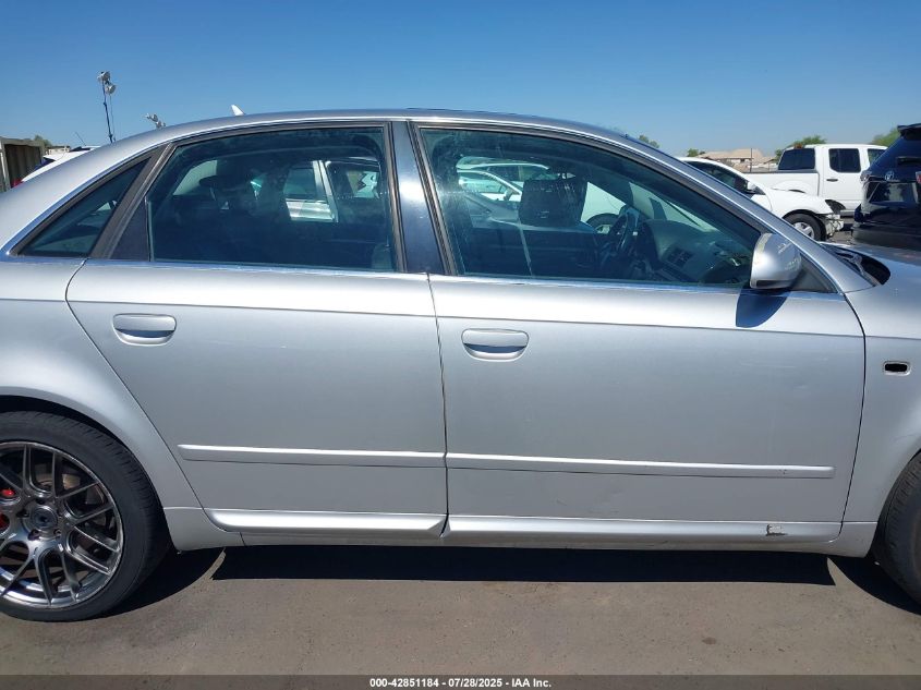 2008 Audi A4 2.0T VIN: WAUDF78E58A049268 Lot: 42851184