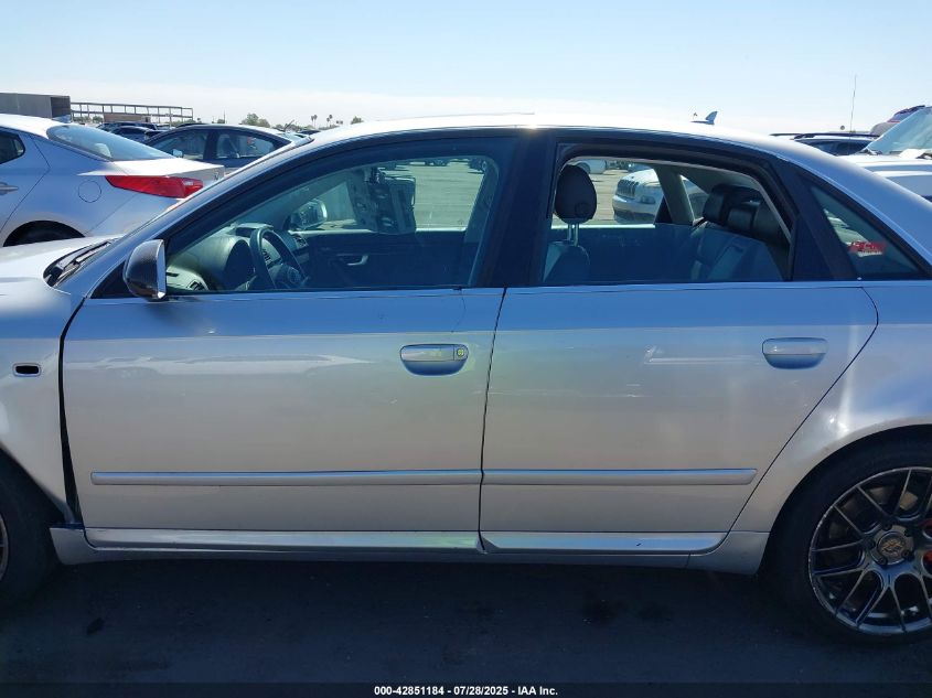 2008 Audi A4 2.0T VIN: WAUDF78E58A049268 Lot: 42851184