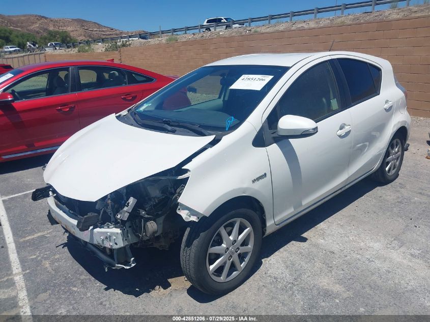 2012 Toyota Prius C Four VIN: JTDKDTB33C1511433 Lot: 42851206