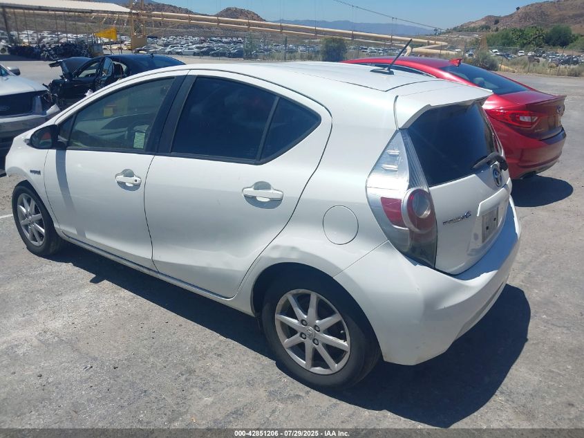 2012 Toyota Prius C Four VIN: JTDKDTB33C1511433 Lot: 42851206