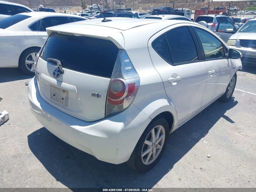 2012 Toyota Prius C Four VIN: JTDKDTB33C1511433 Lot: 42851206