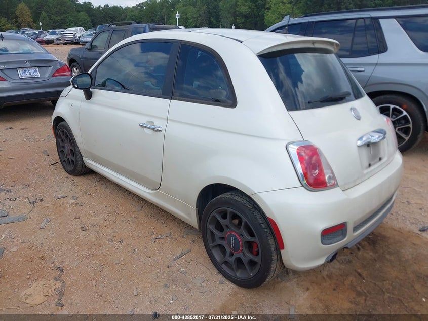 Vin: 3c3cffbr7ct366611, lot: 43345594, fiat 500 sport 20123