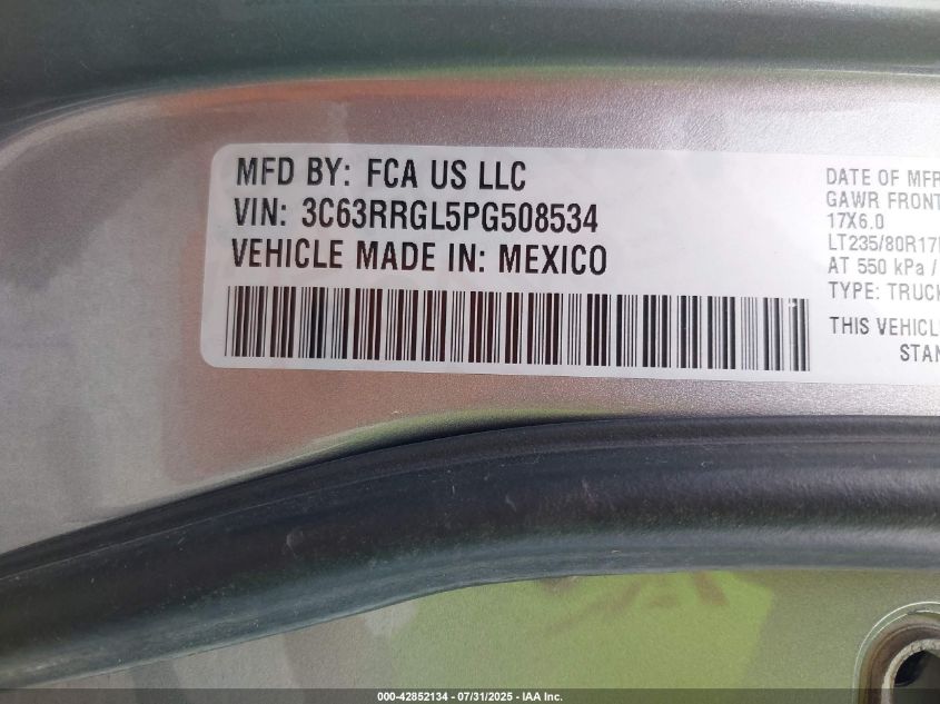 2023 Ram 3500 - 3C63RRGL5PG508534