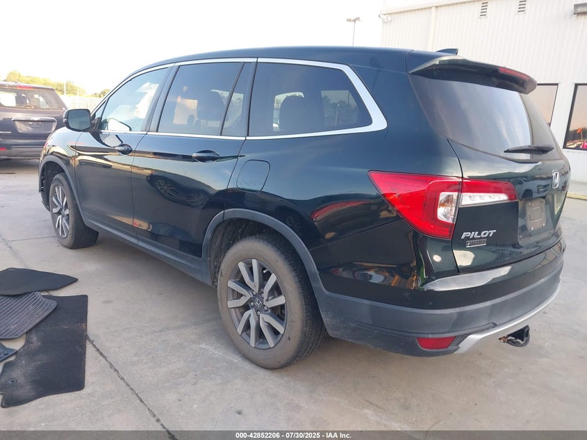 Vin: 5fnyf5h57kb036206, lot: 43345783, honda pilot ex-l 20193