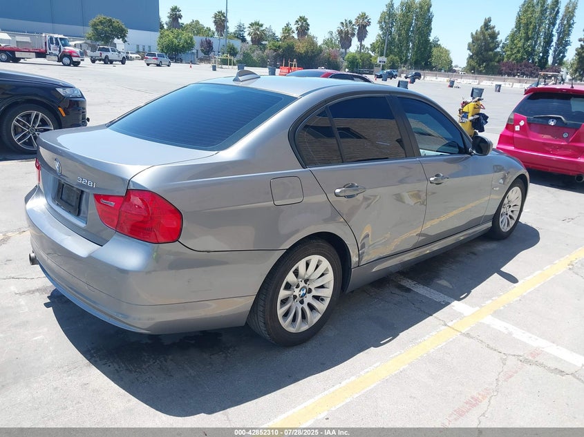 2009 BMW 328I VIN: WBAPH57509NL77222 Lot: 42852310