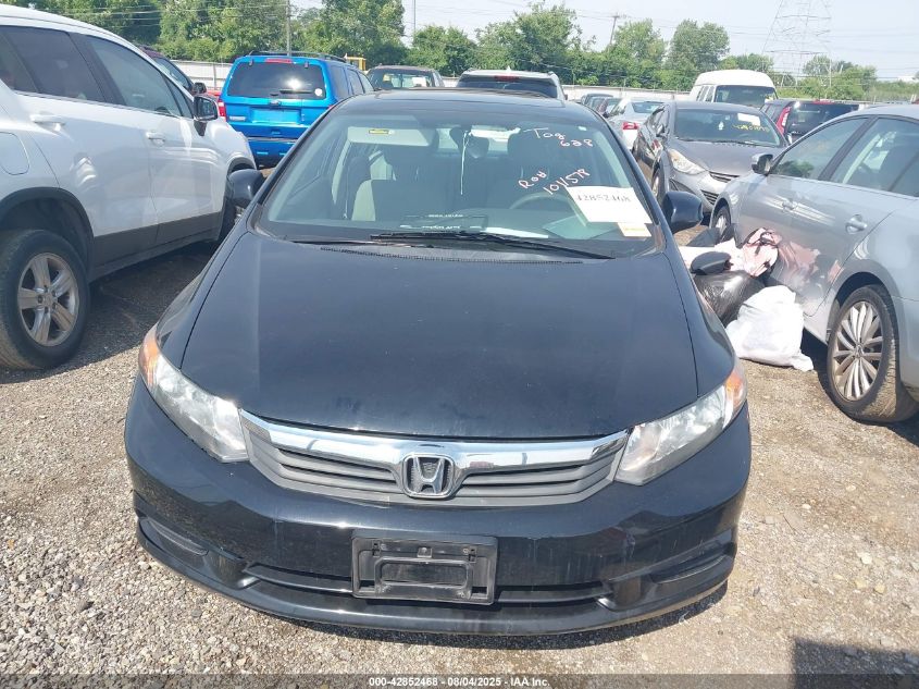 2012 Honda Civic Ex VIN: 2HGFB2F85CH577766 Lot: 42852468