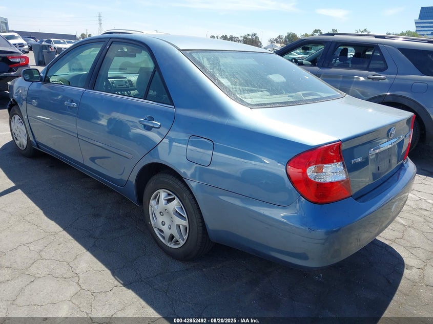 2003 Toyota Camry Le blue sedan gasoline 4T1BE30K13U706741 photo #4