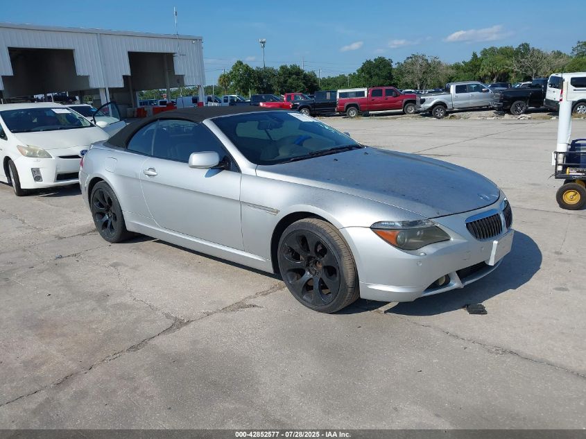 2005 BMW 645Ci VIN: WBAEK73405B326512 Lot: 42852577