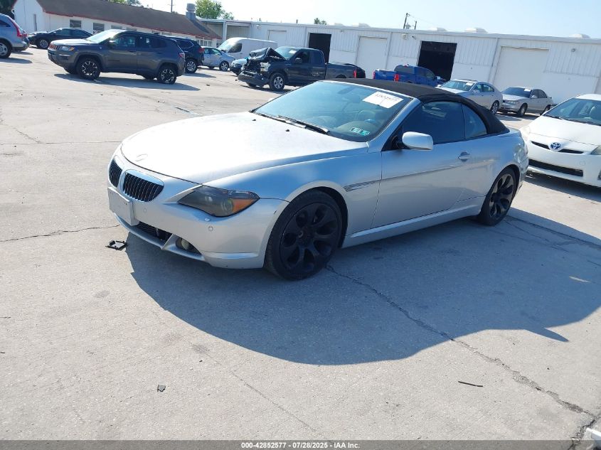 2005 BMW 645Ci VIN: WBAEK73405B326512 Lot: 42852577