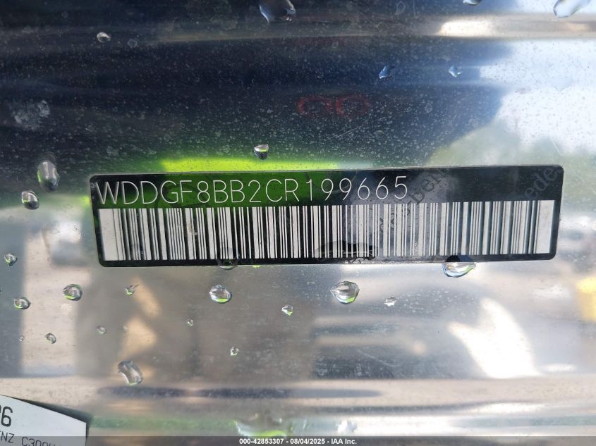 2012 Mercedes-Benz C 300 Luxury 4Matic/Sport 4Matic VIN: WDDGF8BB2CR199665 Lot: 42853307