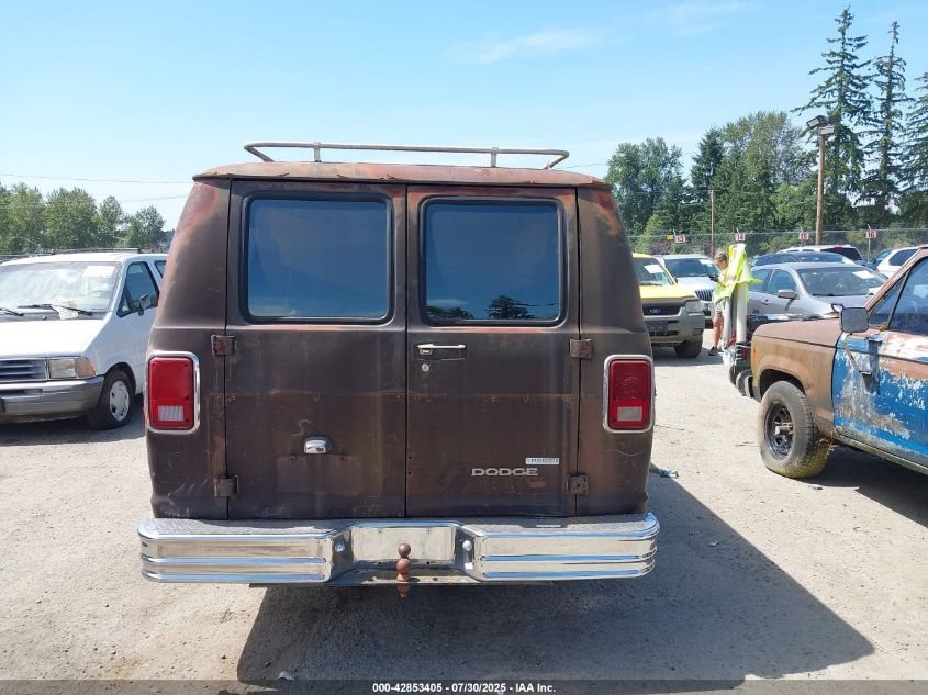 1995 Dodge Fargo VIN: B25JT9X198722 Lot: 42853405