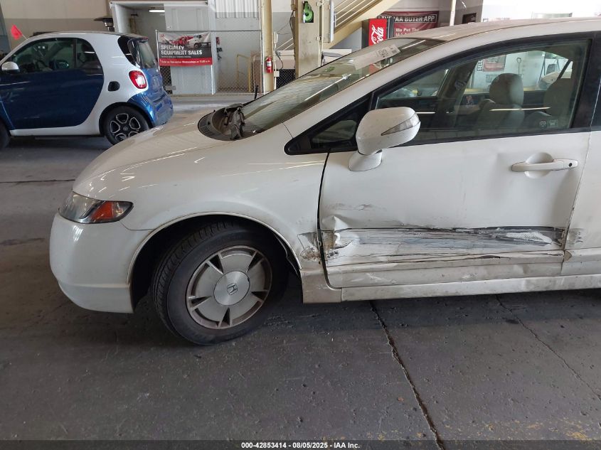 2008 Honda Civic Hybrid VIN: JHMFA36278S029642 Lot: 42853414