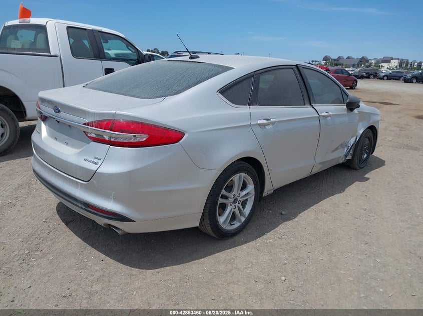 Vin: 3fa6p0lu0jr153991, lot: 43347038, ford fusion hybrid se 20184