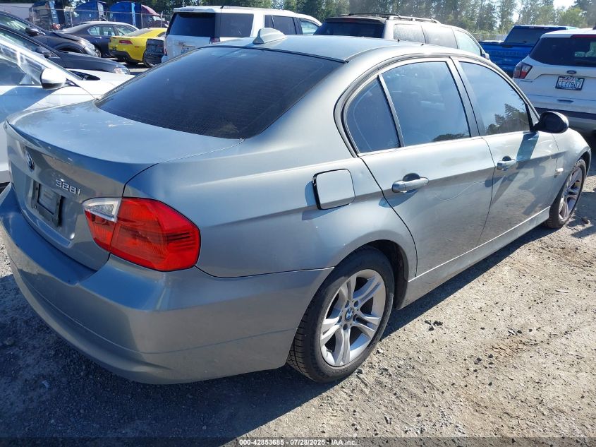 2008 BMW 328I VIN: WBAVC53518F008938 Lot: 42853685