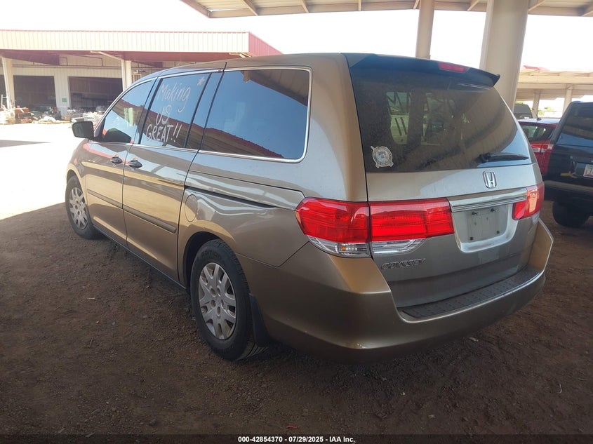 Vin: 5fnrl3h29ab004878, lot: 43347955, honda odyssey lx 20103