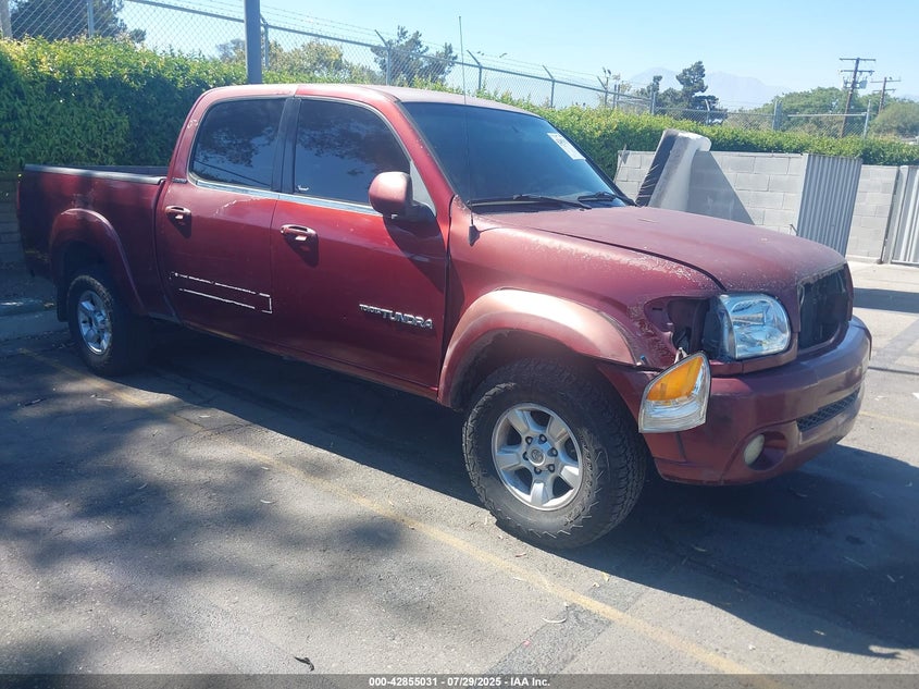 2005 Toyota Tundra Limited V8 red truck gasoline 5TBET38115S484317 photo #1
