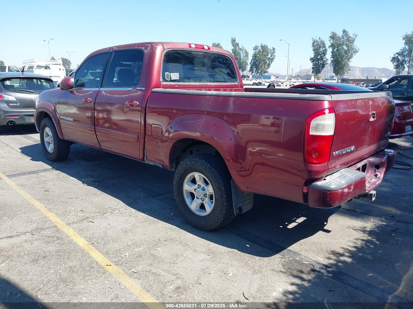 2005 Toyota Tundra Limited V8 red truck gasoline 5TBET38115S484317 photo #4