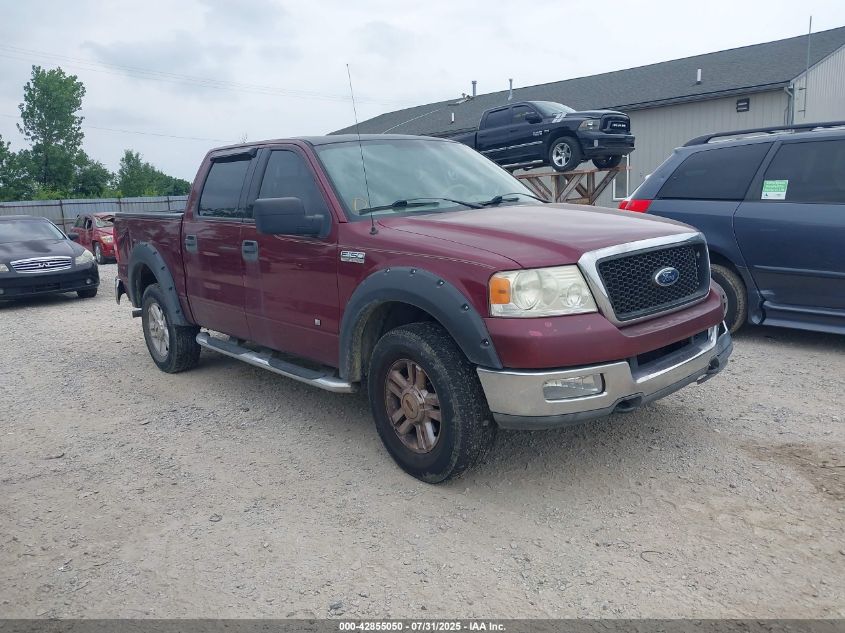 2004 Ford F150 Supercrew VIN: 1FTPW14544K817177 Lot: 42855050