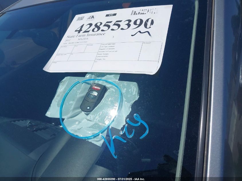 2012 Mazda Mazda3 I Touring VIN: JM1BL1L86C1557551 Lot: 42855390