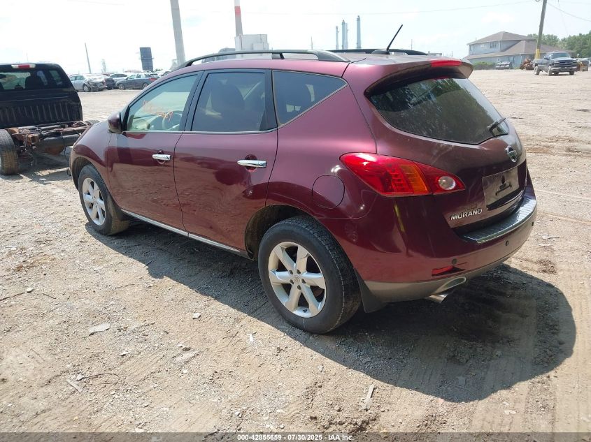 2010 Nissan Murano Sl VIN: JN8AZ1MW8AW119254 Lot: 42855659