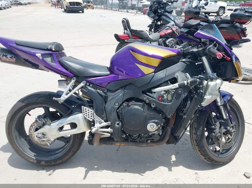 2006 Honda Cbr1000 Rr VIN: JH2SC570X6M202744 Lot: 42857143