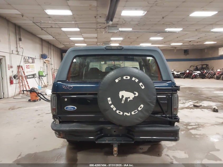 1996 Ford Bronco U100 VIN: 1FMEU15N3TLB57766 Lot: 42857494