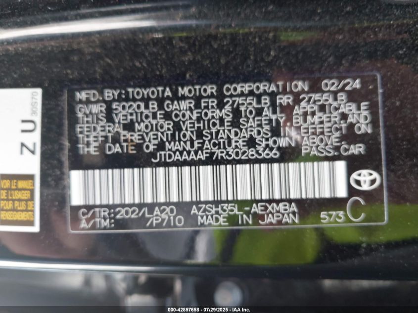 2024 Toyota Crown - JTDAAAAF7R3028366