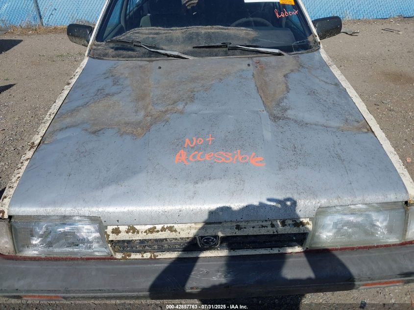 1987 Subaru Gl 4Wd VIN: JF2AN53B1HE451969 Lot: 42857763