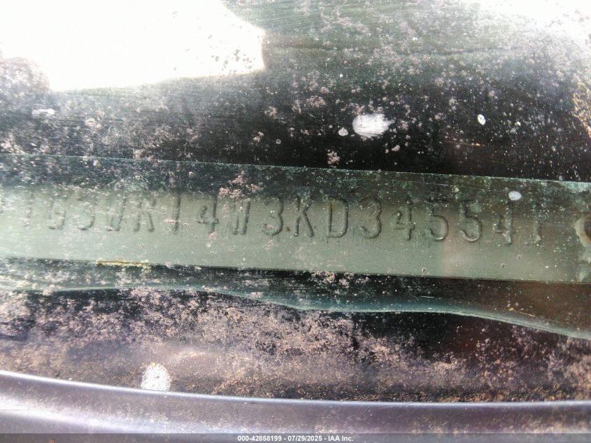 1989 Oldsmobile Cutlass Supreme International Series VIN: 1G3WR14W3KD345541 Lot: 42858199