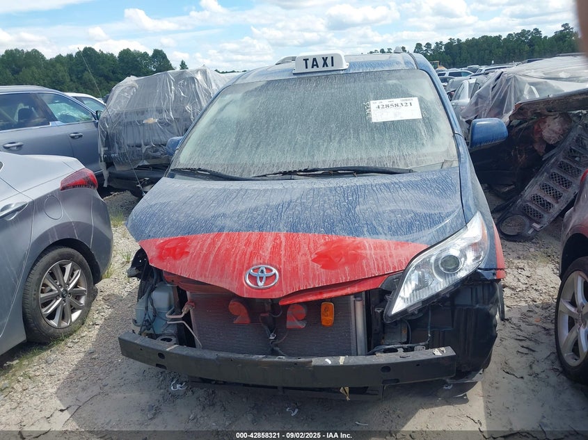 2013 Toyota Sienna Xle V6 8 Passenger VIN: 5TDYK3DC9DS396046 Lot: 42858321