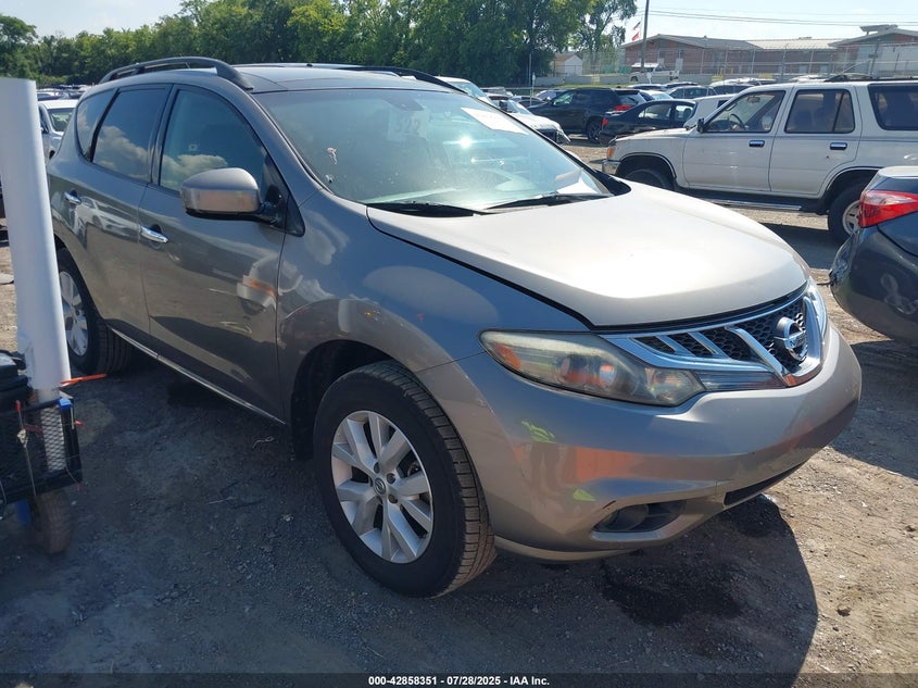 2012 Nissan Murano Sl VIN: JN8AZ1MU6CW117181 Lot: 42858351