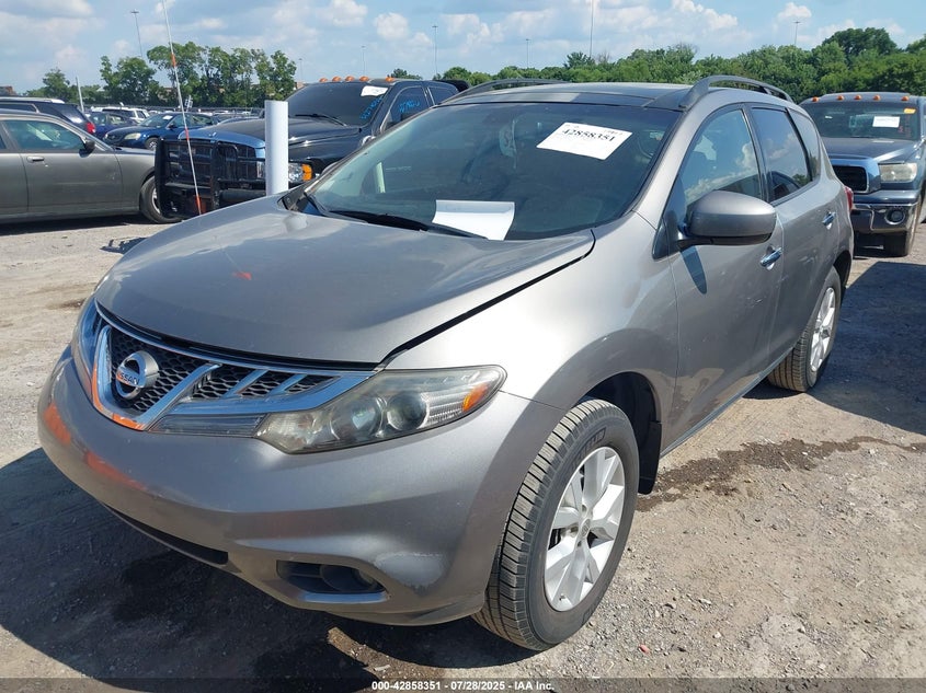 2012 Nissan Murano Sl VIN: JN8AZ1MU6CW117181 Lot: 42858351