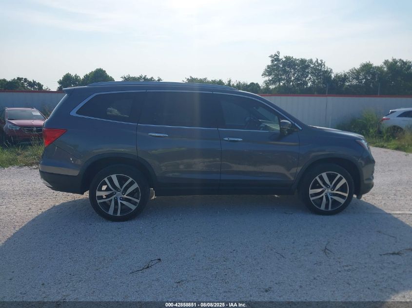 2018 Honda Pilot Touring VIN: 5FNYF6H97JB012138 Lot: 42858851