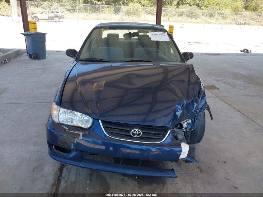 2002 Toyota Corolla Le VIN: 1NXBR12E32Z602007 Lot: 42858878