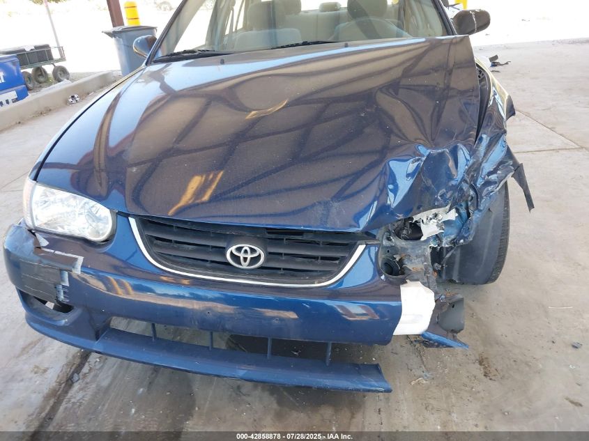 2002 Toyota Corolla Le VIN: 1NXBR12E32Z602007 Lot: 42858878