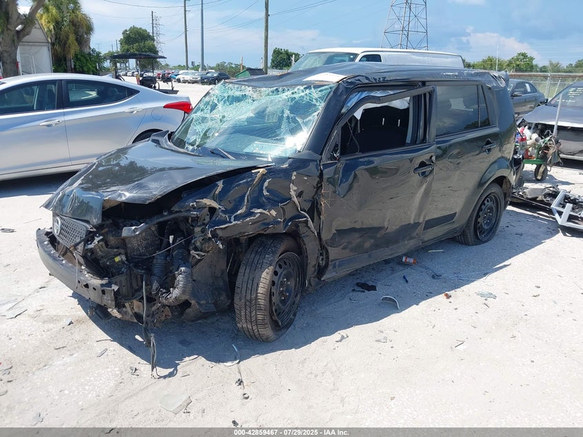 2008 Scion Xb black wagon gasoline JTLKE50E381043972 photo #3